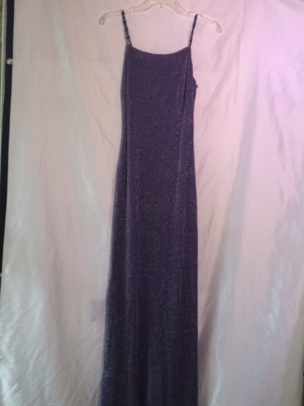 NWT Vintage Bari Jay Metallic Lurex Maxi Evening Dress Size 5-6 USA